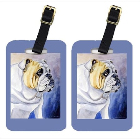Carolines Treasures Carolines Treasures 7028BT English Bulldog Luggage Tags; Pack - 2 7028BT